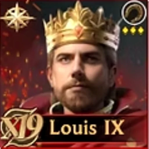 Louis IX Rise of Castles hero