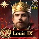 Louis IX Rise of Castles hero portrait