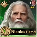 Nicolas Flamel Rise of Castles hero portrait